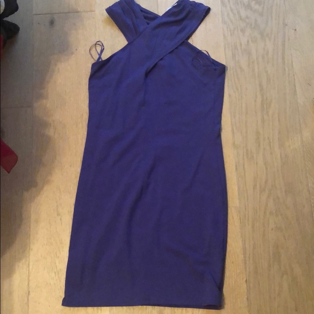 Bodycon purple dress